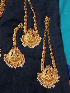 Gold Plated Indian Jewelry Set