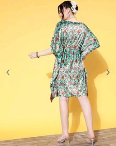 Shae By Sassafras Sea-green Velvet Kaftan Dress