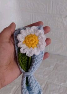 Crochet Flower Keychain 1ps