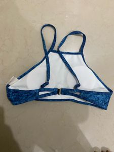 urbanic Blue Textured Bikini Set