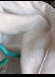 Trendy White Cropped Hoodie