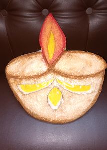 DIY Thermocol Diya DECORATION