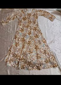🌹Eid-special Sequence Work Velvet Dress Set