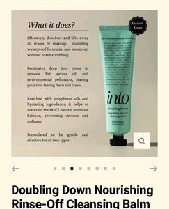 Into Doubling Down Cleansing Balm