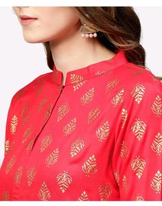 Libas women's gathered red dress