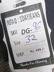 DG96 Size-32 Slim Jeans