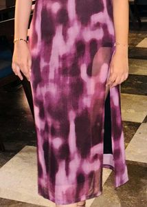 Abstract Print Maxi Dress