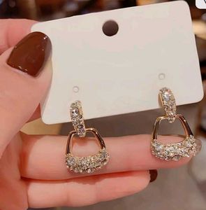 Golden Gemstone Earrings