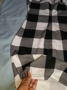 Checkered Bodycon Mini Dress