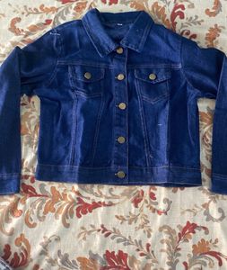 Sleeveless Dress With Denim Jkt