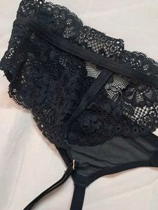 Like  New  Garter  Belt Bra N Panty  Combo