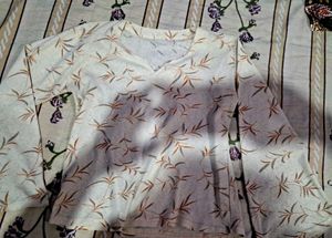 Leaf Print Top
