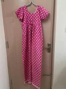 Cotton Maxi- Pink