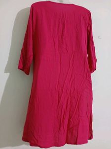 Pink Casual Kurti