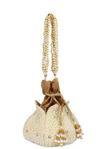Elegant Pearl Potli Clutch /Exclusive Party Bag
