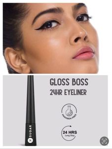 SUGAR Cosmetics Gloss Boss 24HR Eyeliner- Black