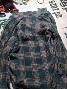 Blue Plaid Button-Down Shirt