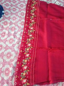 Embroidered Red Suit