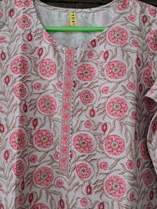 Floral Print Kurti Suit Set