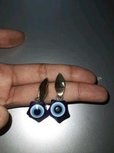 Evil Eye Star Earrings