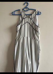 Striped Black And White Jumpsuit From Madame
