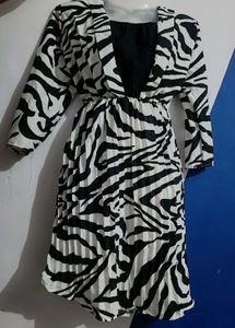 Zebra Print Women Dress