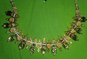 Vintage Gold &amp; Gemstone Necklace