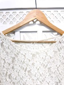 Vintage Inspired Floral Laced Sheer Top A