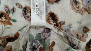 Floral Print Button-Down Top