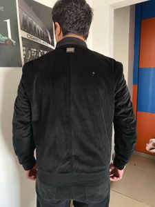 Stylish Black Velvet Jacket