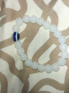 White Beaded Bracelet