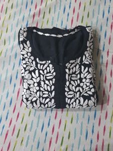 Elegant Black chikankari Kurta