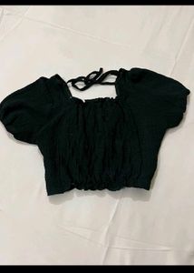 Chic Black Crop Top
