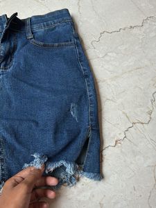 Denim Skort