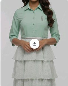 Mint Green Layered Dress
