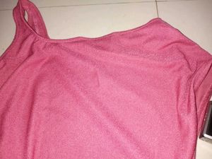 Zara Cute Ruchhed Knee Length Dresss