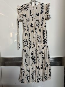 Patterned sleeveless maxi Dress