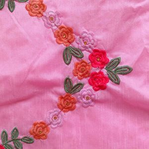 Floral Embroidered Net Saree