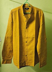 Men Slim Fit Cotton Linen Shirt