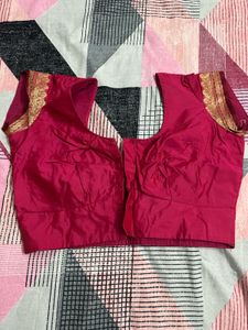 saree blouse pink