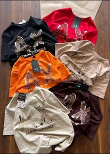 Armani Exchange Unisex Tshirts Imported Stock