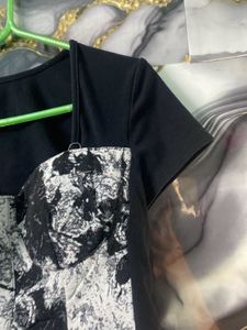 Black &amp; White Crop Tees