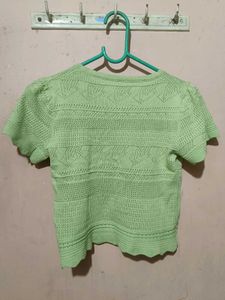 Green Crop Top