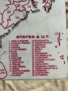 India Map stencil