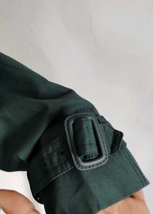 Elegant Green Trench Coat