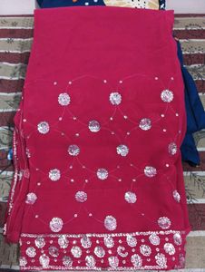 Pink Saree