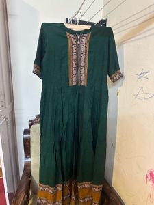 Emerald Green Elephant Print Dress