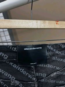 alexanderwangny logo patterned Denims