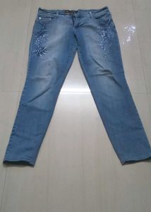 Embellished Denim Jeans