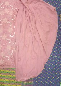 Pink Embroidered Kurta